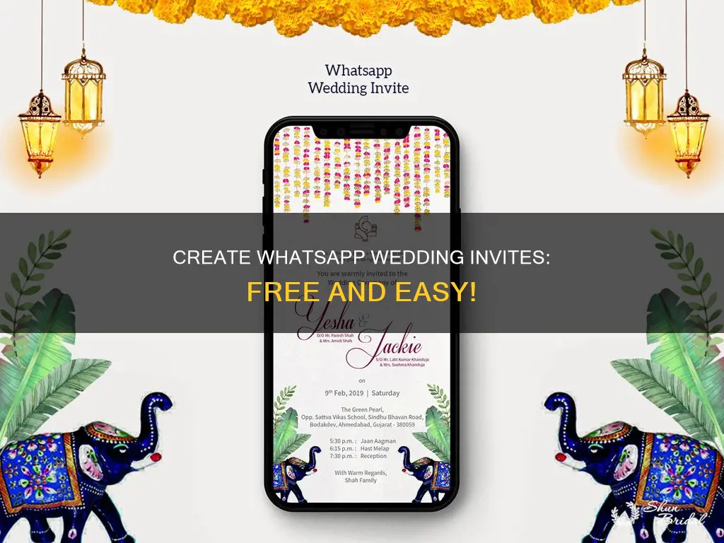 how to make wedding invitation card for whatsapp free