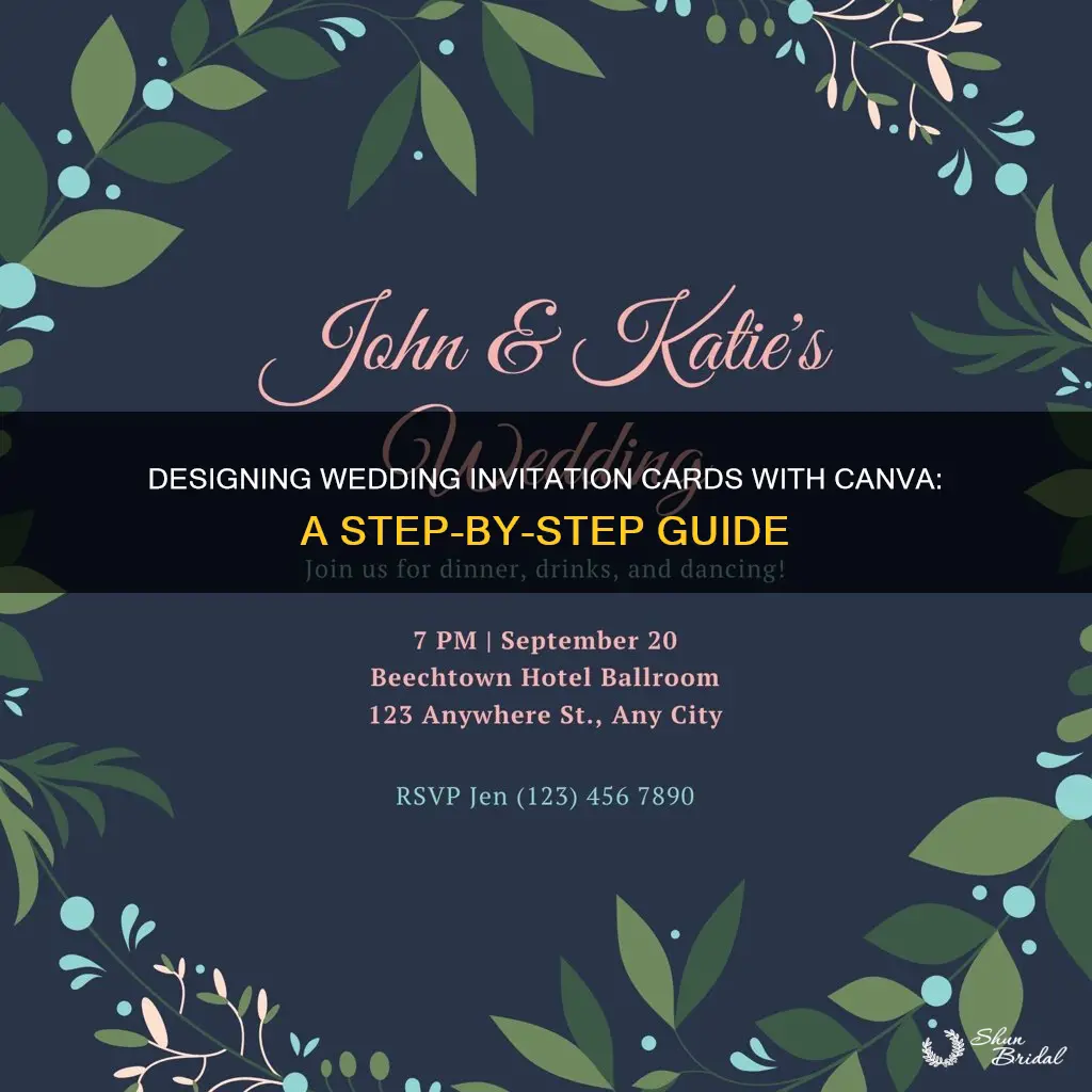 how to make wedding invitation card in canva