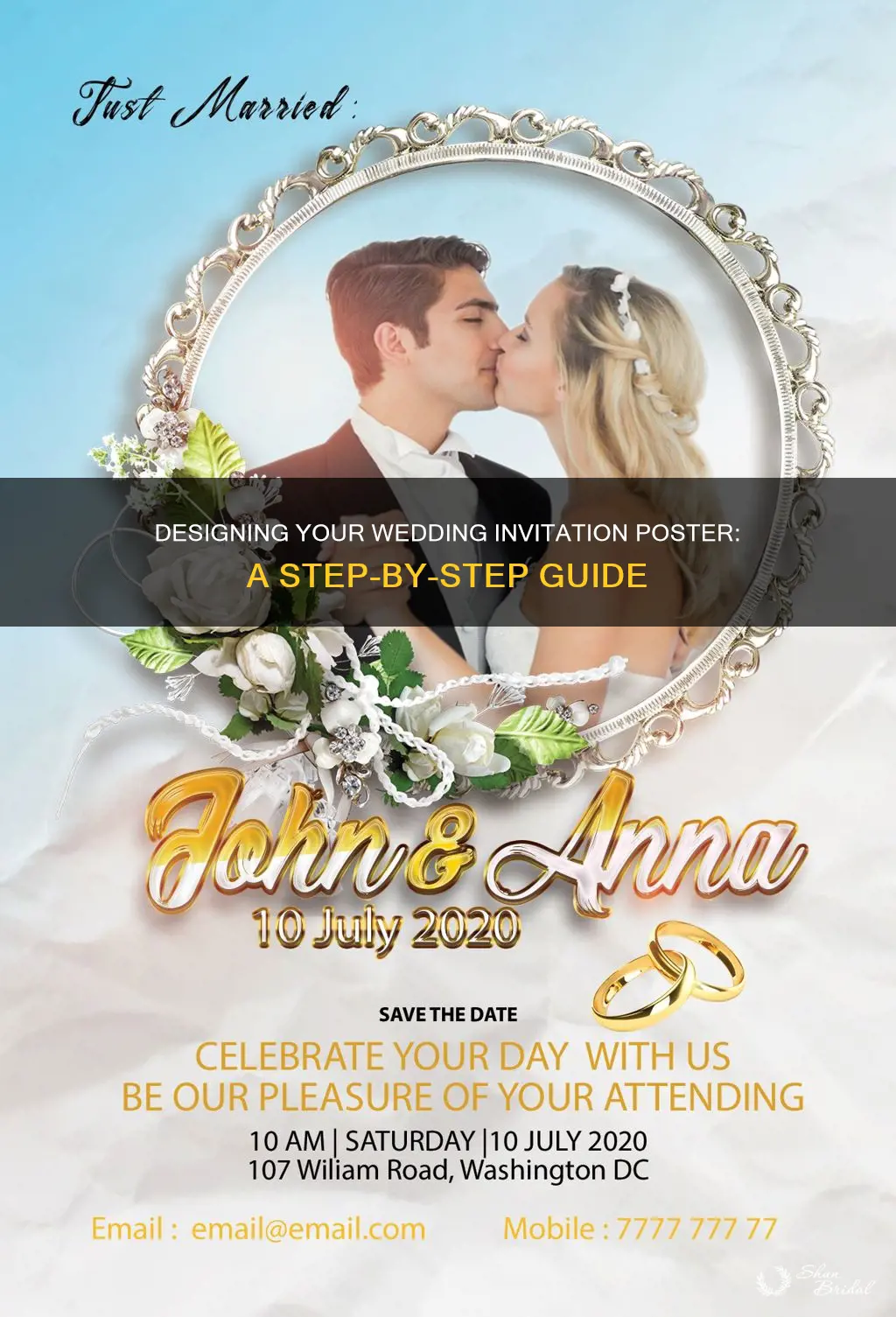 how to make wedding invitation poster