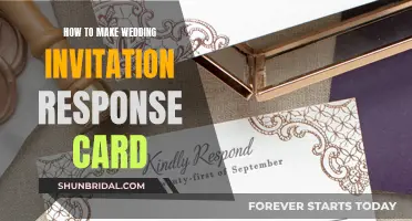 Creating Wedding Invitation Response Cards: A Step-by-Step Guide