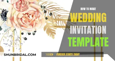 Designing Your Own Wedding Invitation Template