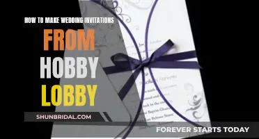 Creating Wedding Invitations: Hobby Lobby's Guide