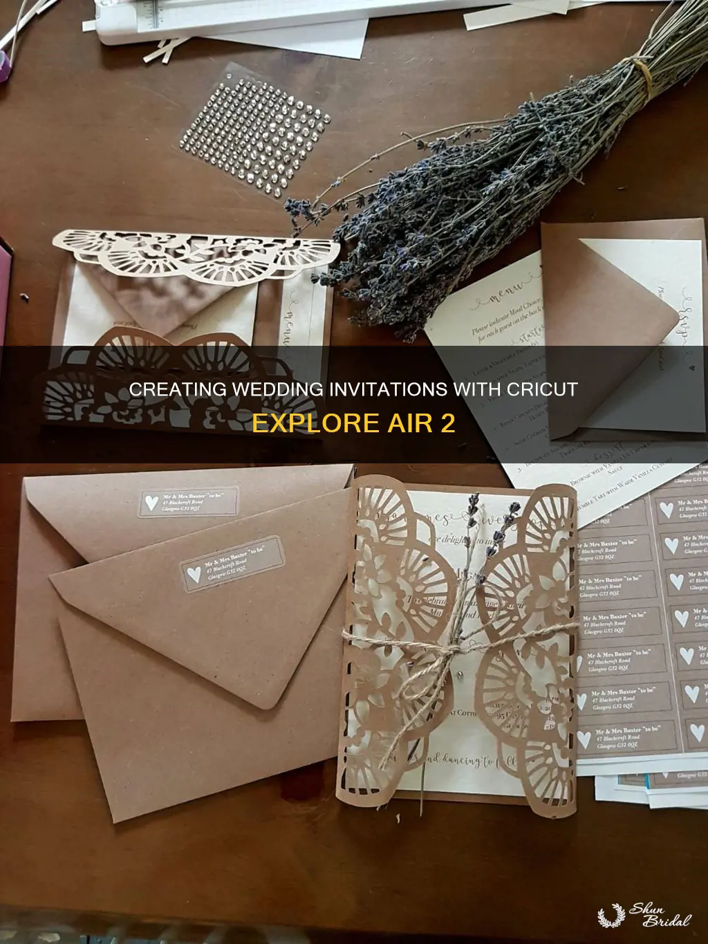 how to make wedding invitations on cricut explore air 2