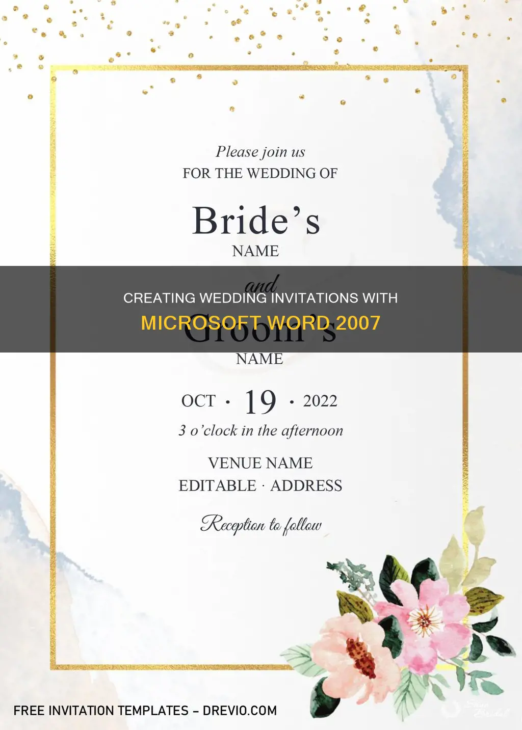 how to make wedding invitations on microsoft word 2007