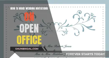 Creating Wedding Invitations with Open Office: A Step-by-Step Guide