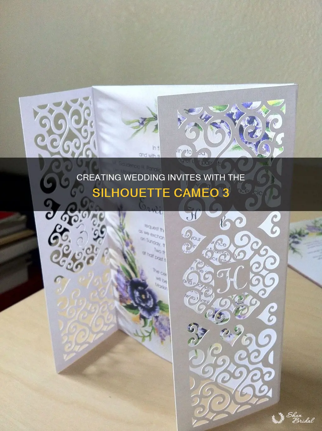 how to make wedding invitations on silhouette cameo 3