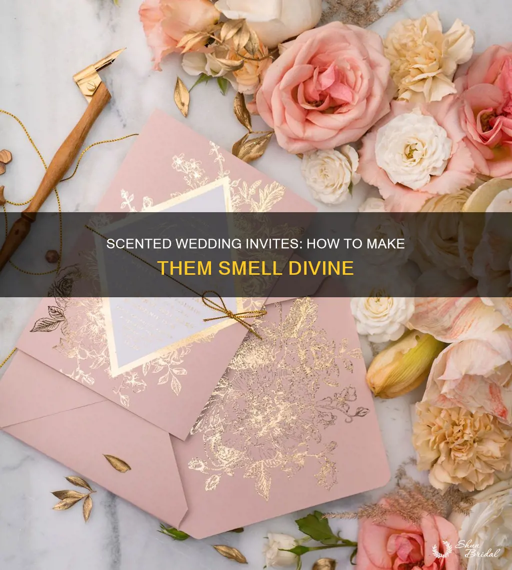 how to make wedding invitations smell good