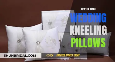 Creating Comfortable Kneeling Pillows for Your Wedding Ceremony