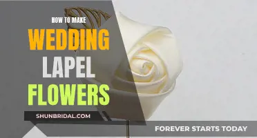 Creating Lapel Flowers for Weddings: A Step-by-Step Guide