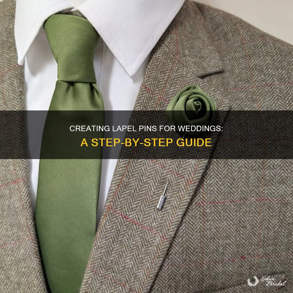 how to make wedding lapel pins