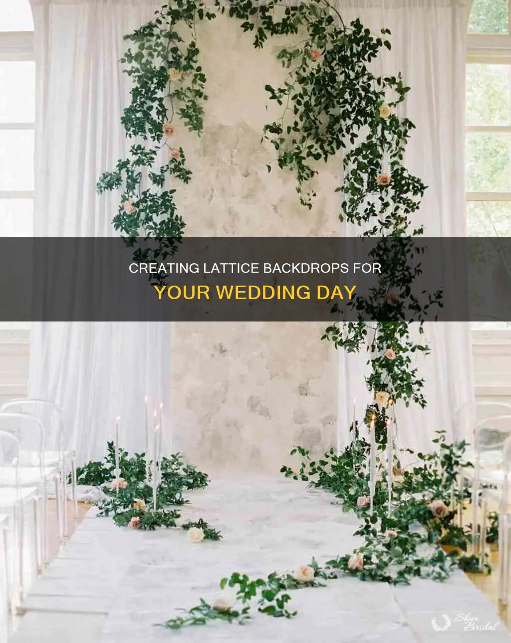 how to make wedding lattice backdrops