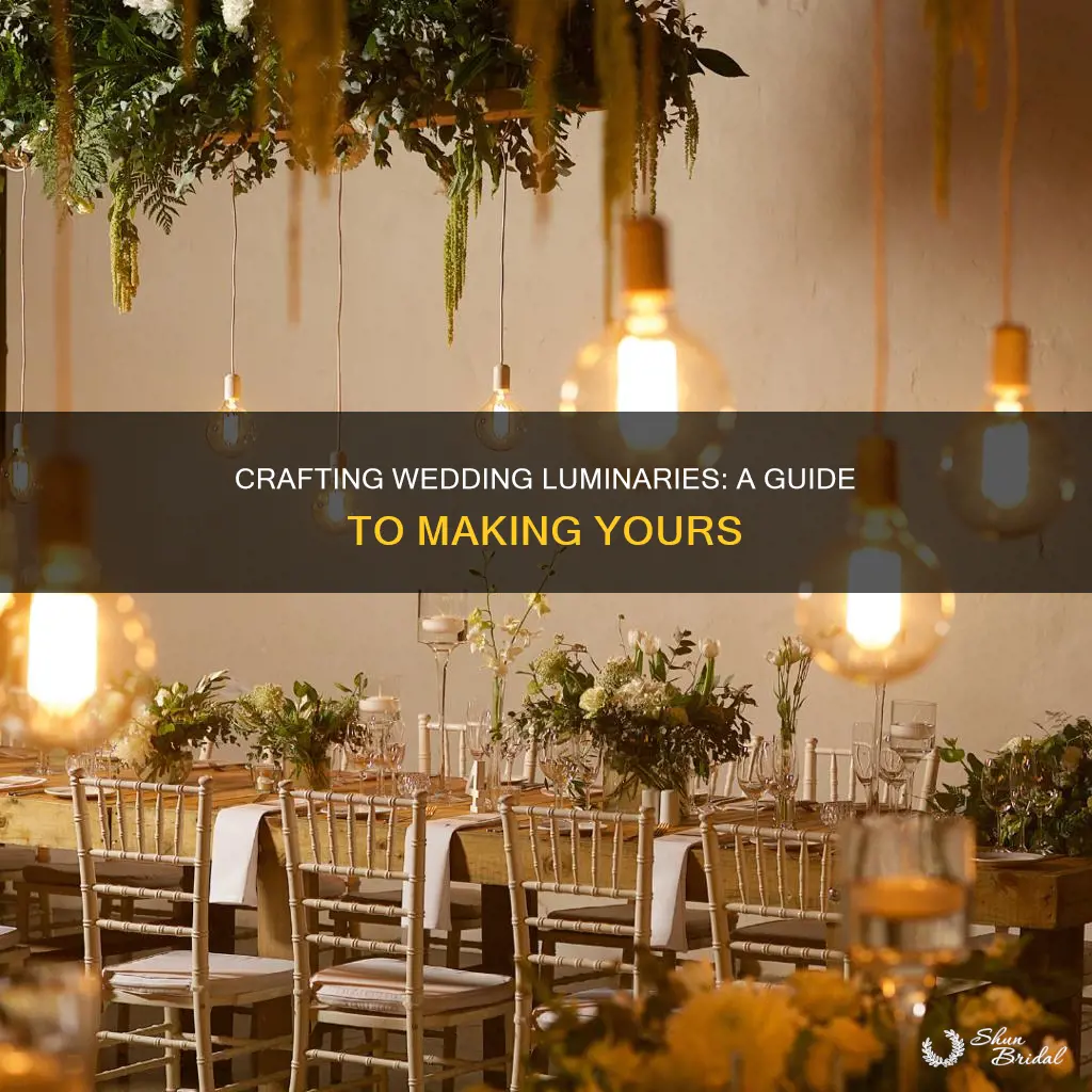 how to make wedding luminaries