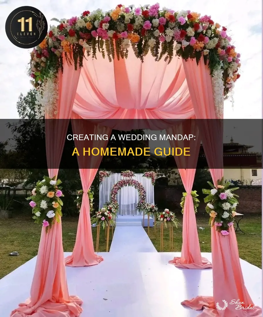 how to make wedding mandap at home