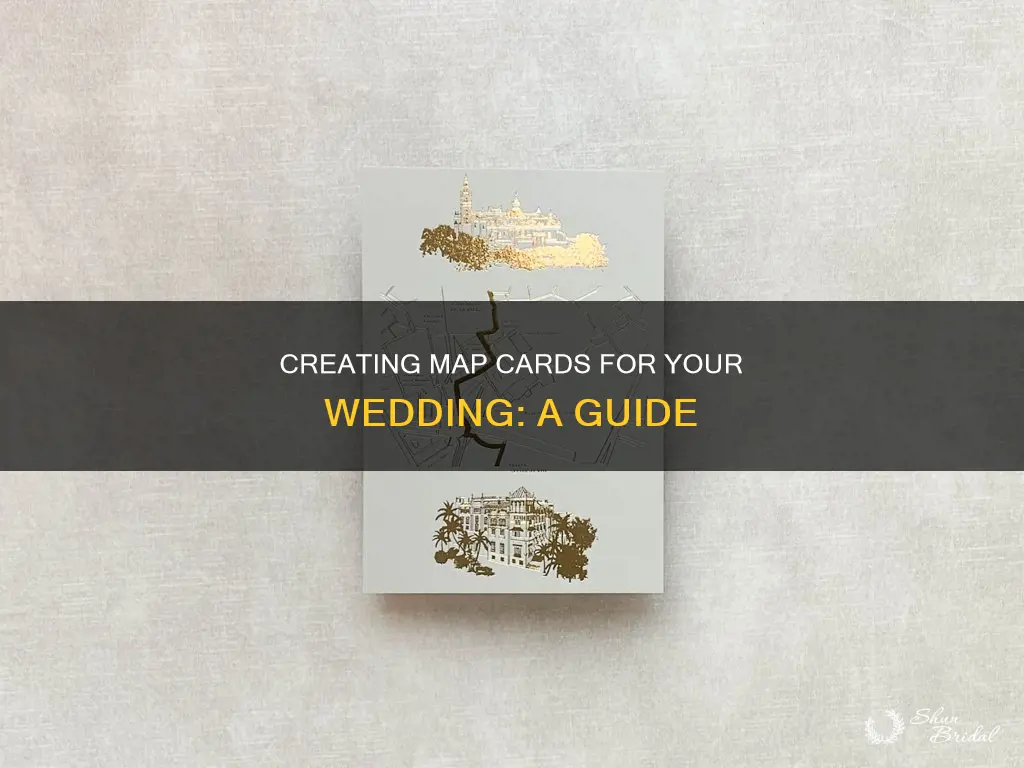 how to make wedding map cards