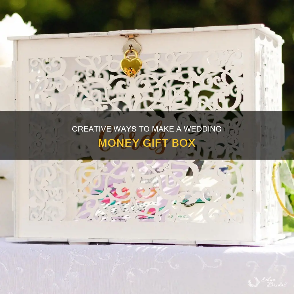 how to make wedding money gift box