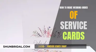 Creating Wedding Order of Service Cards: A Simple Guide