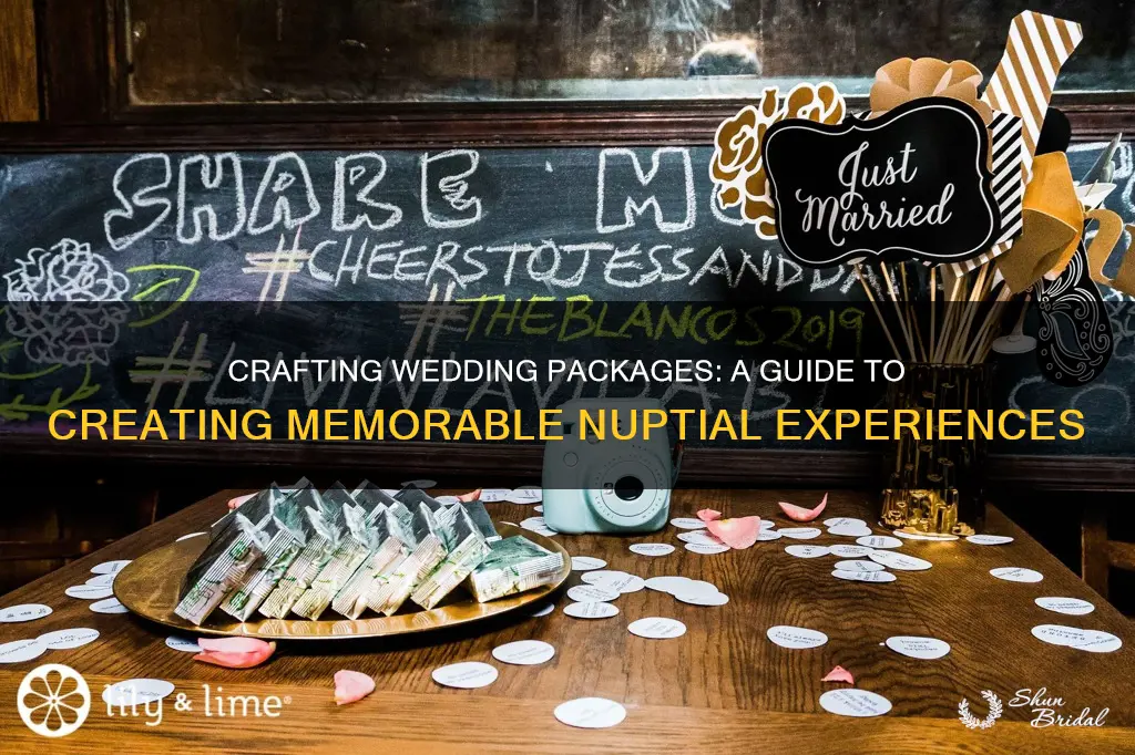 how to make wedding packages