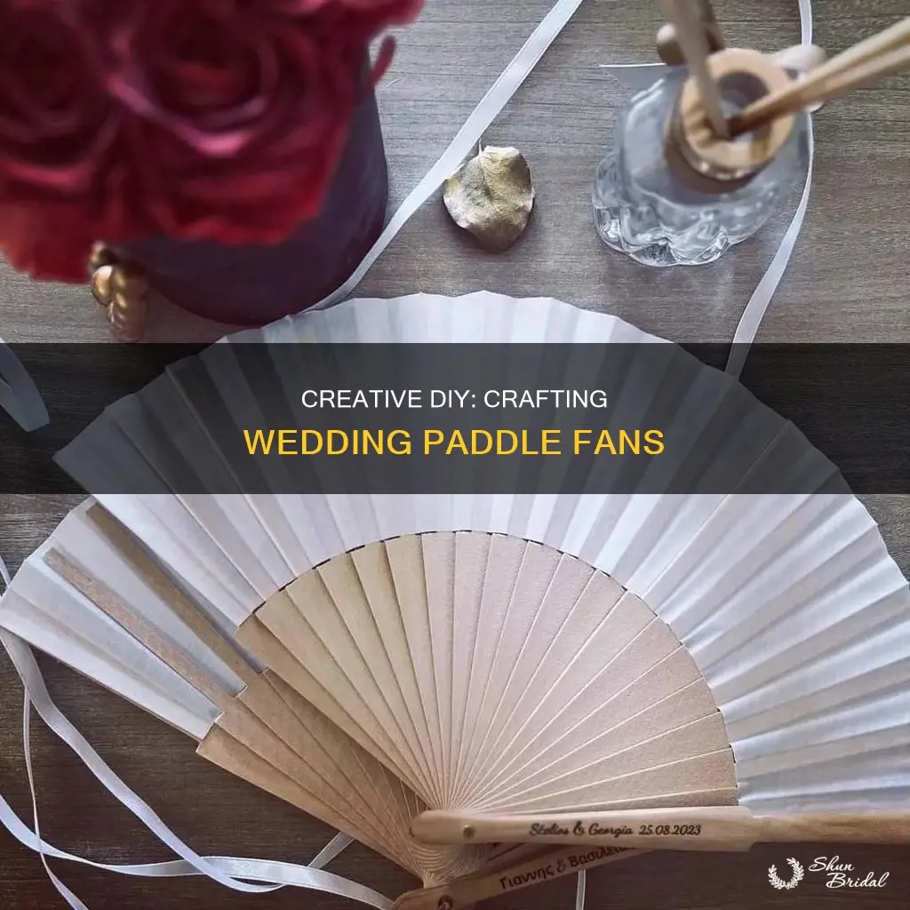 how to make wedding paddle fans