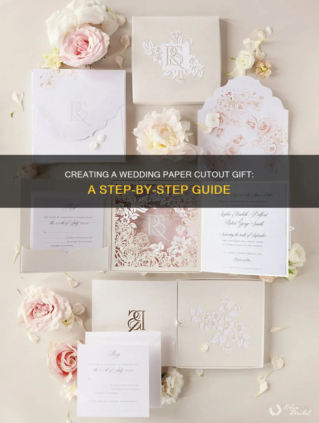 how to make wedding paper cutout gift