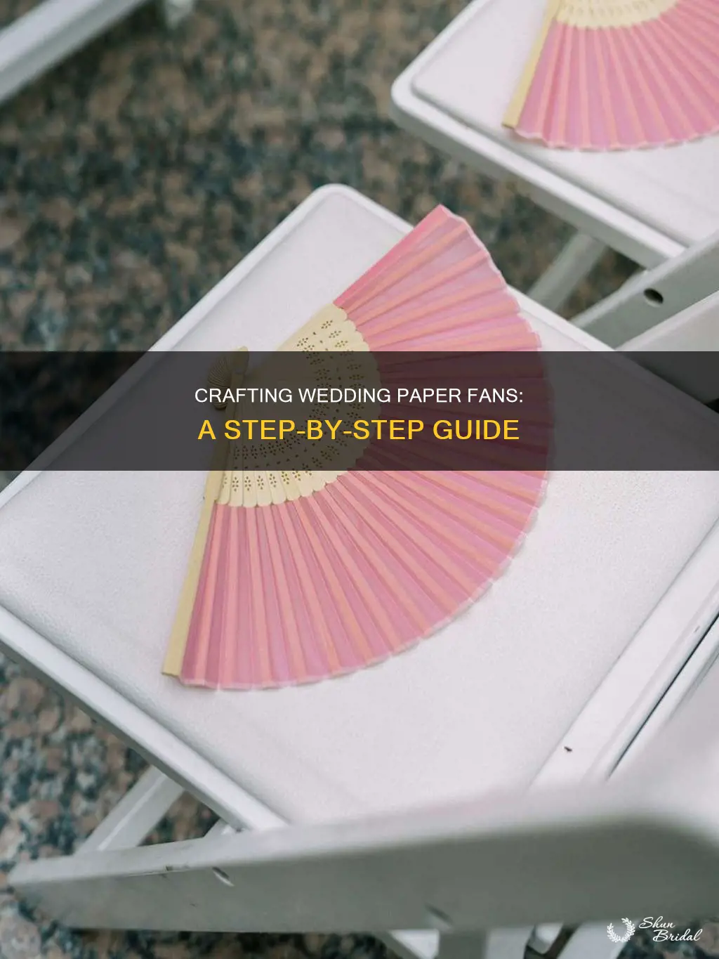 how to make wedding paper fans