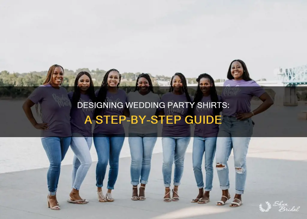 how to make wedding party shirts