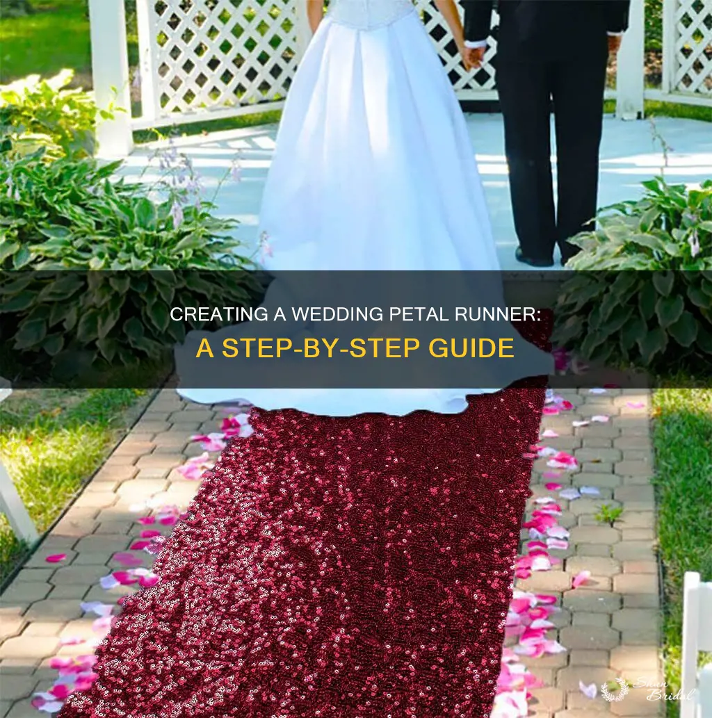 how to make wedding petal runner