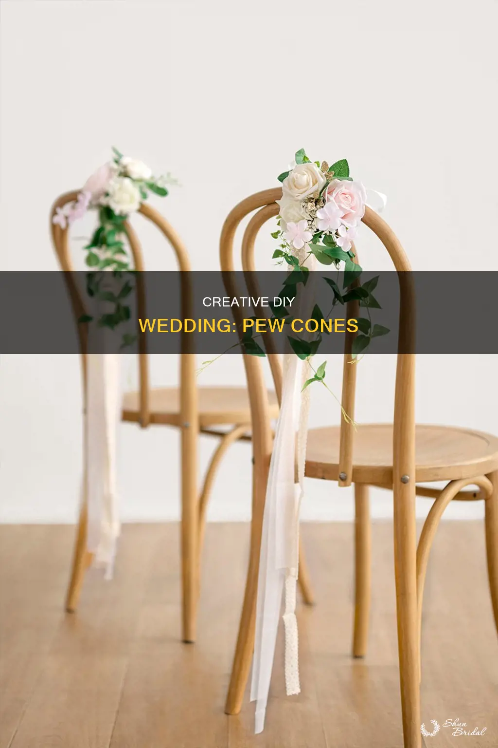 how to make wedding pew cones