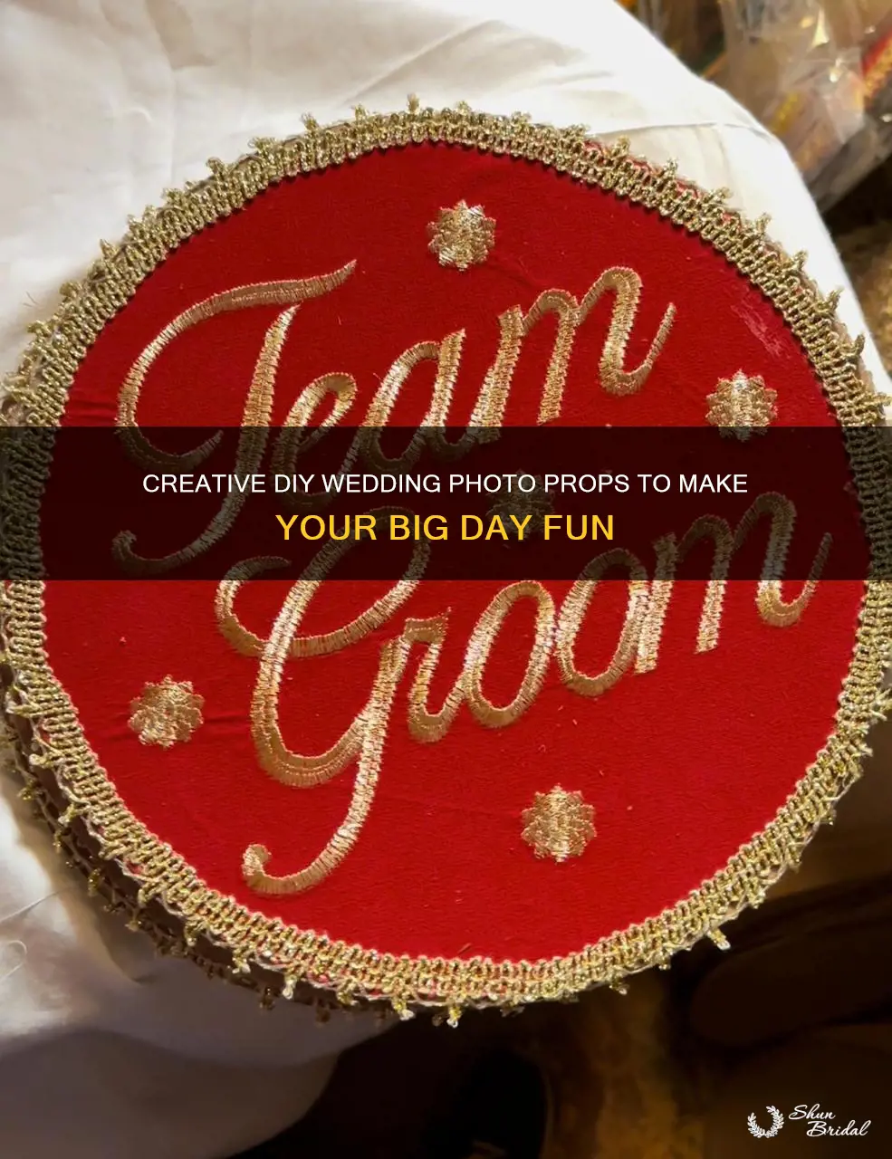 how to make wedding photo prop