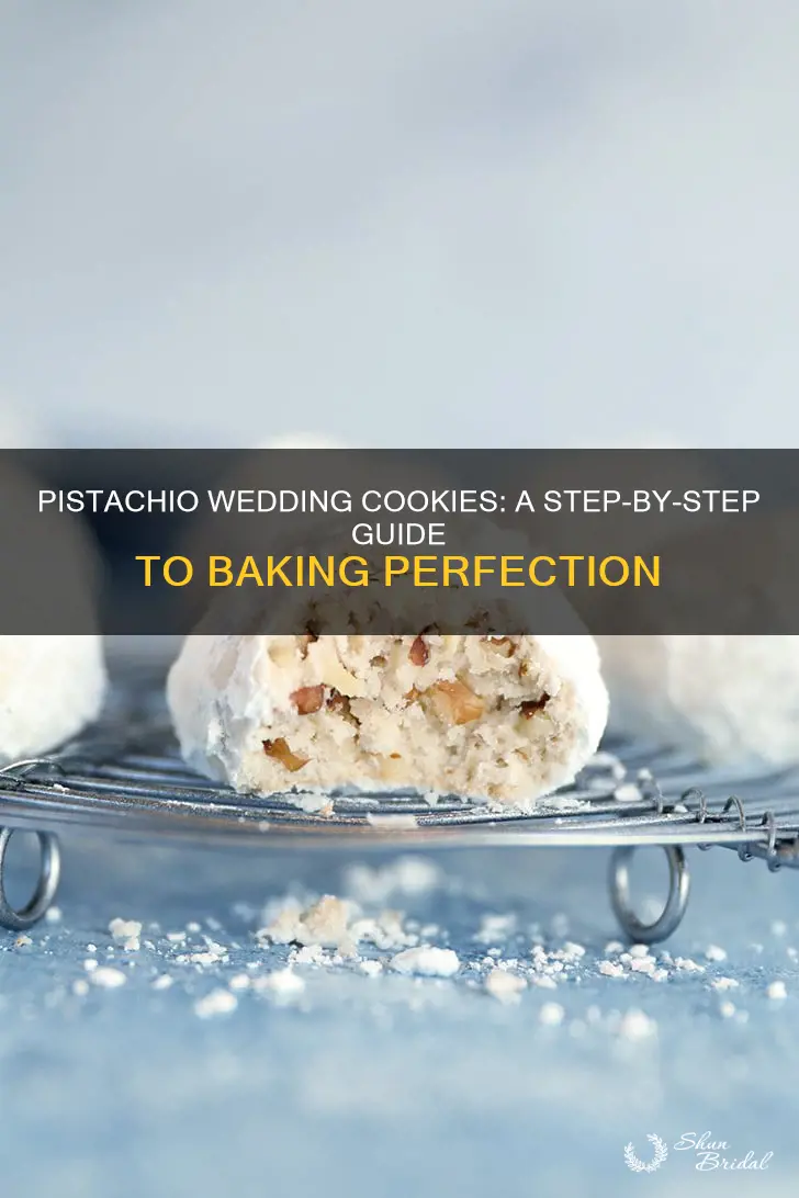 how to make wedding pistachio cookies