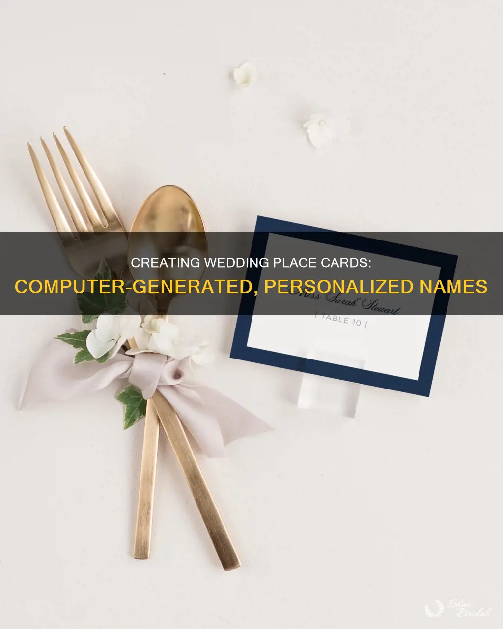 how to make wedding place cards on computer