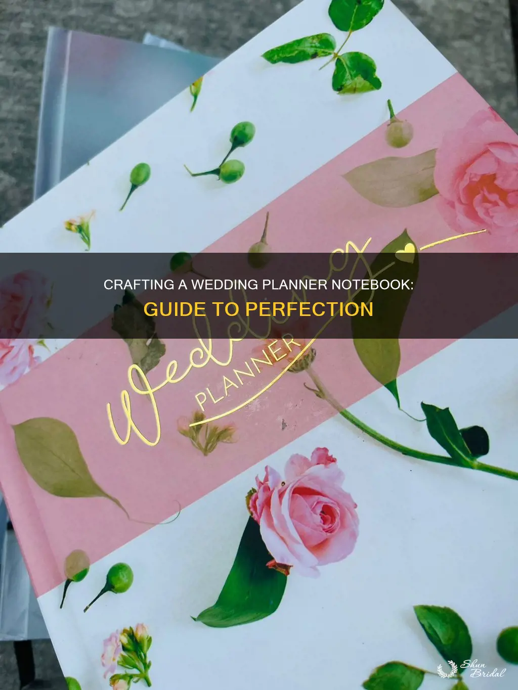 how to make wedding planner notebook