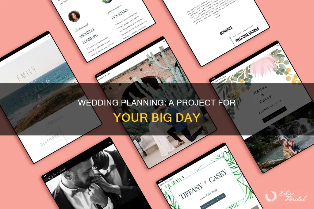 how to make wedding planning into a project