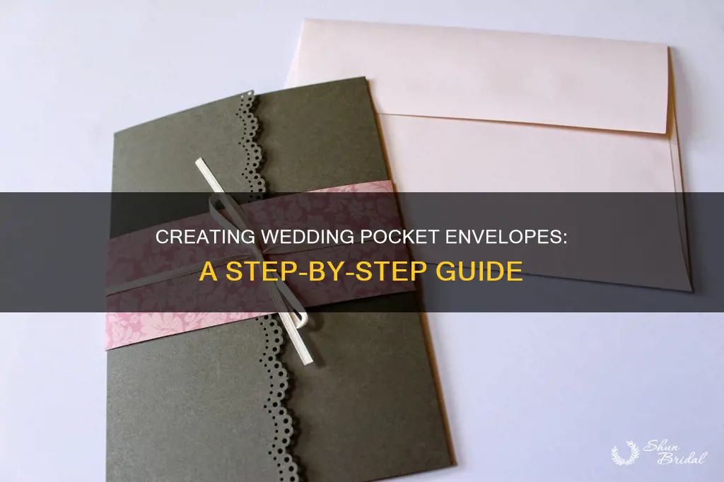 how to make wedding pocket envelopes