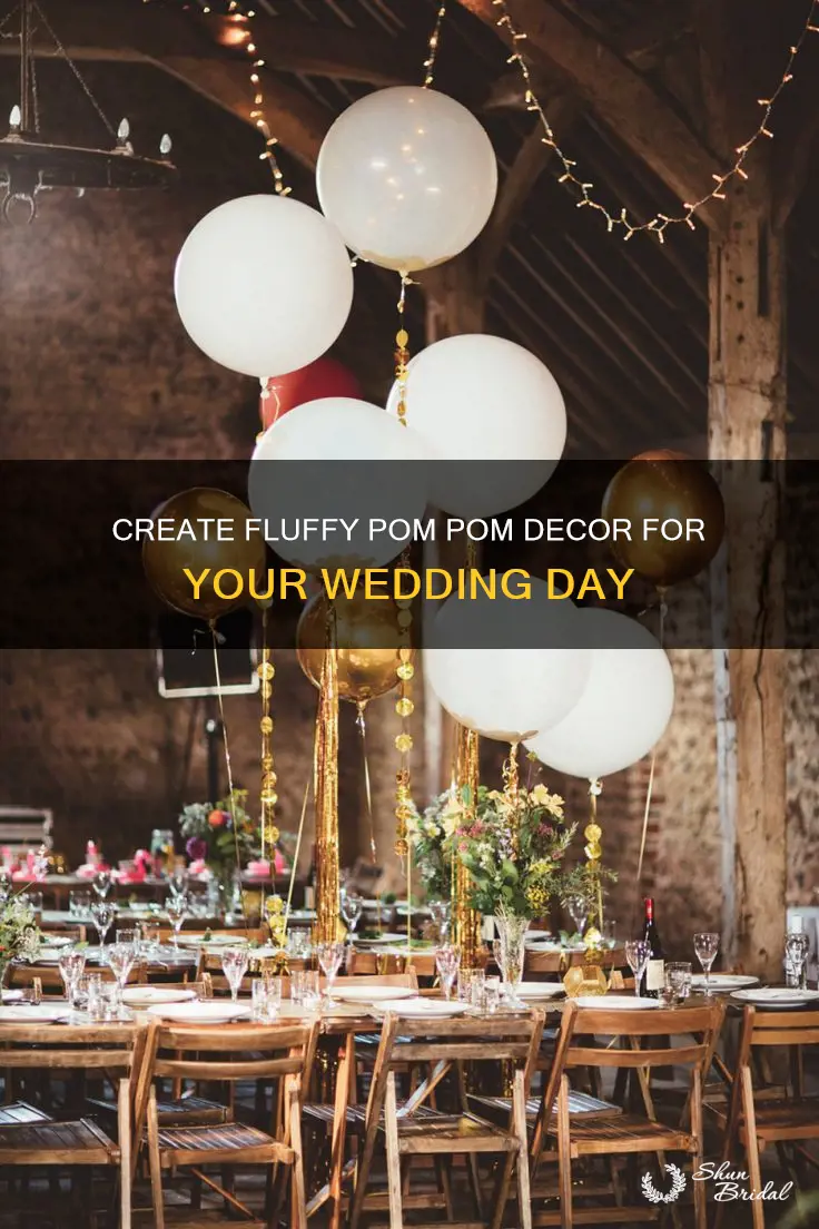 how to make wedding pom pom decorations