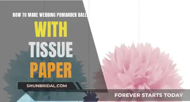 Creating Wedding Pomander Balls with Tissue Paper