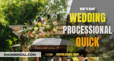 A Quick Wedding Processional: Tips for a Swift Ceremony