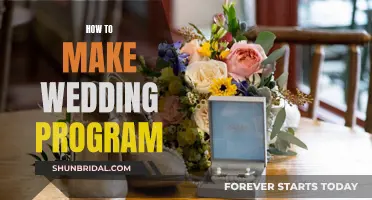 Designing a Wedding Program: A Step-by-Step Guide for Couples