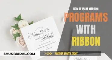 Creating Wedding Programs: Embellish with Ribbon