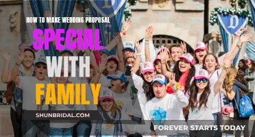 Creating a Special Wedding Proposal with Family Involvement