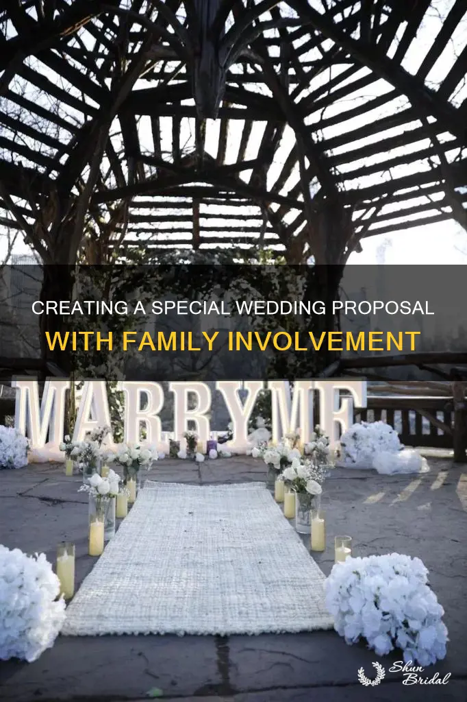 how to make wedding proposal special with family