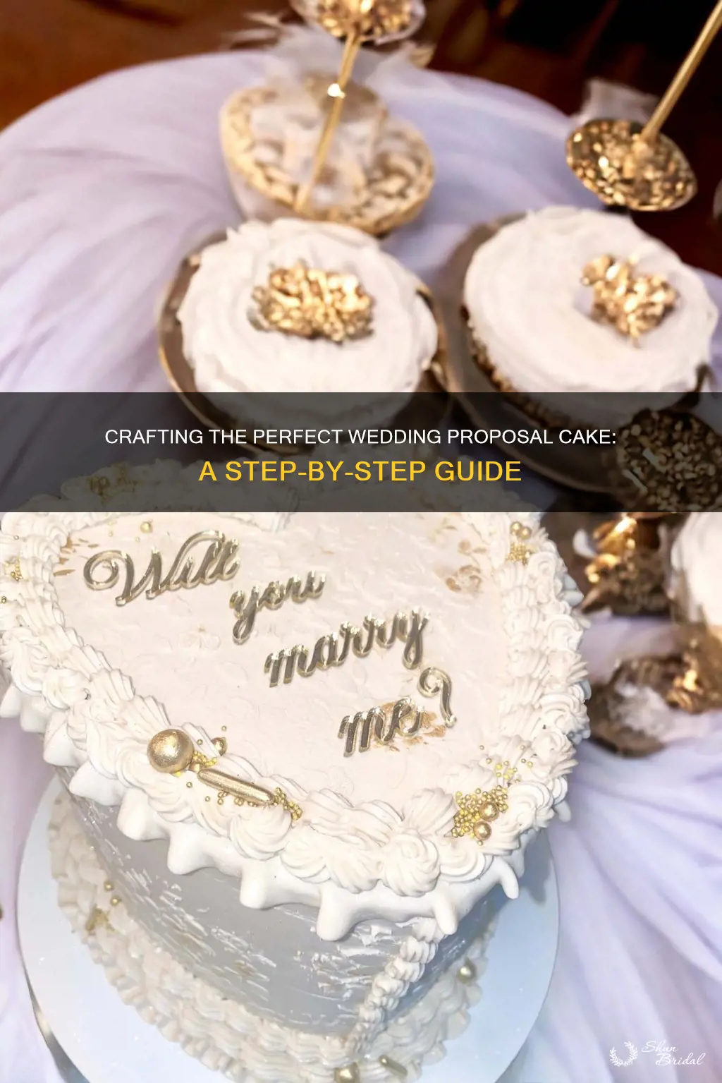 how to make wedding propsal cake