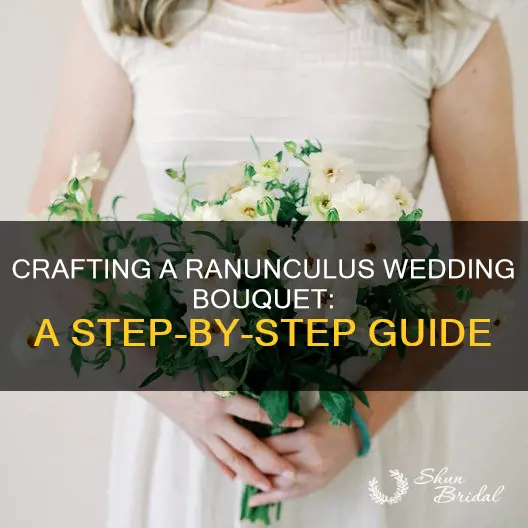 how to make wedding ranunculus bouquet