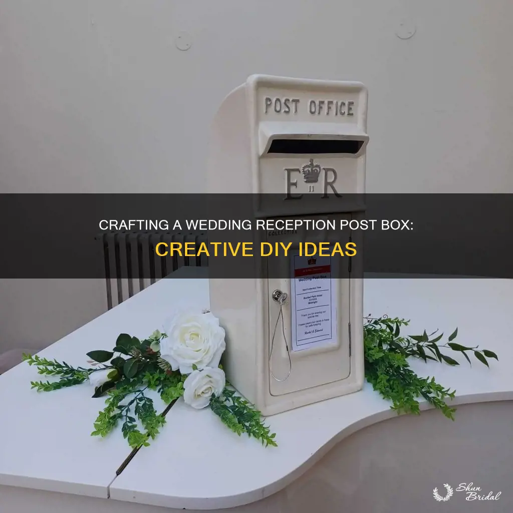 how to make wedding reception post box