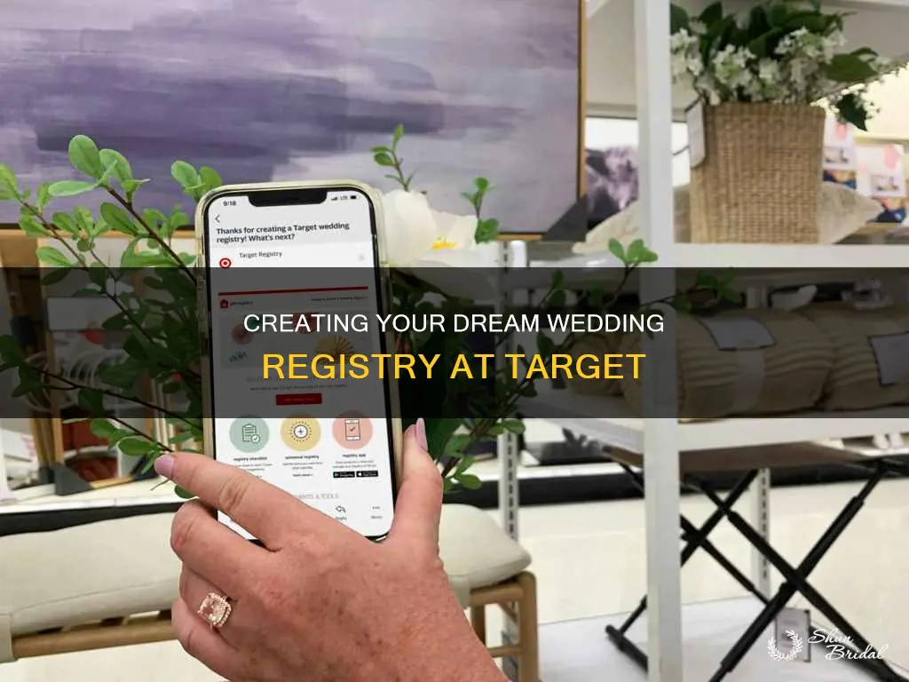 how to make wedding registry at target