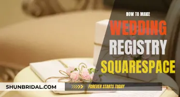 Creating a Wedding Registry: A Squarespace Guide