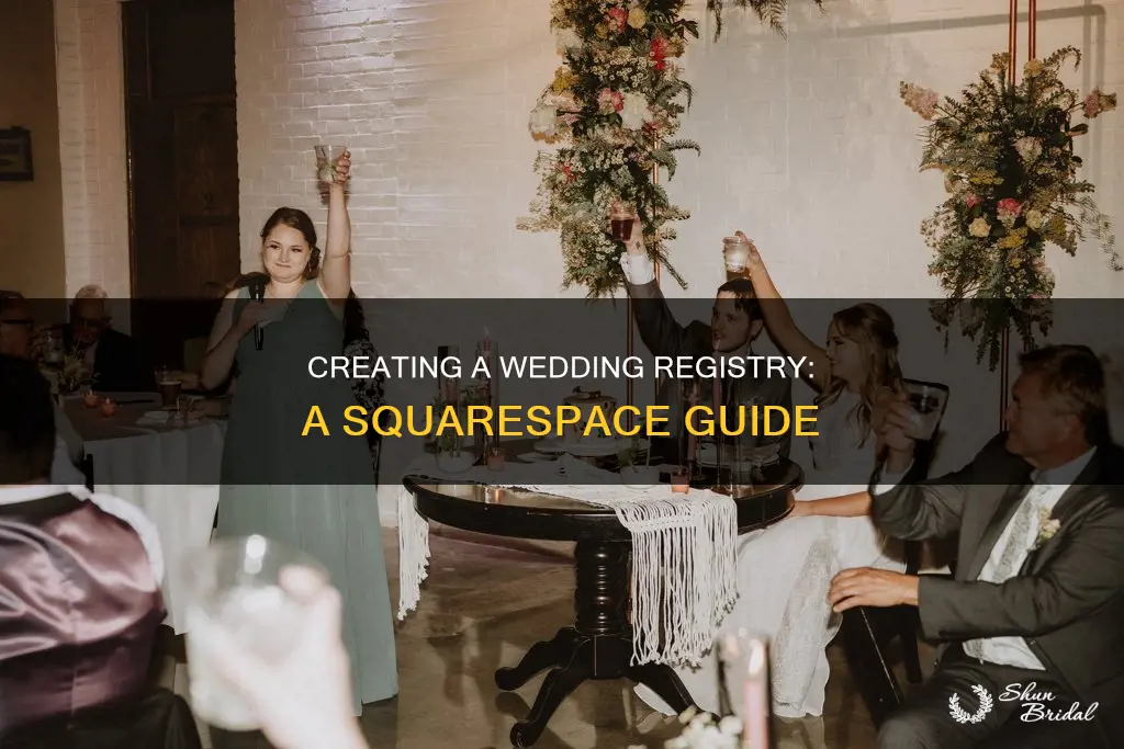 how to make wedding registry squarespace