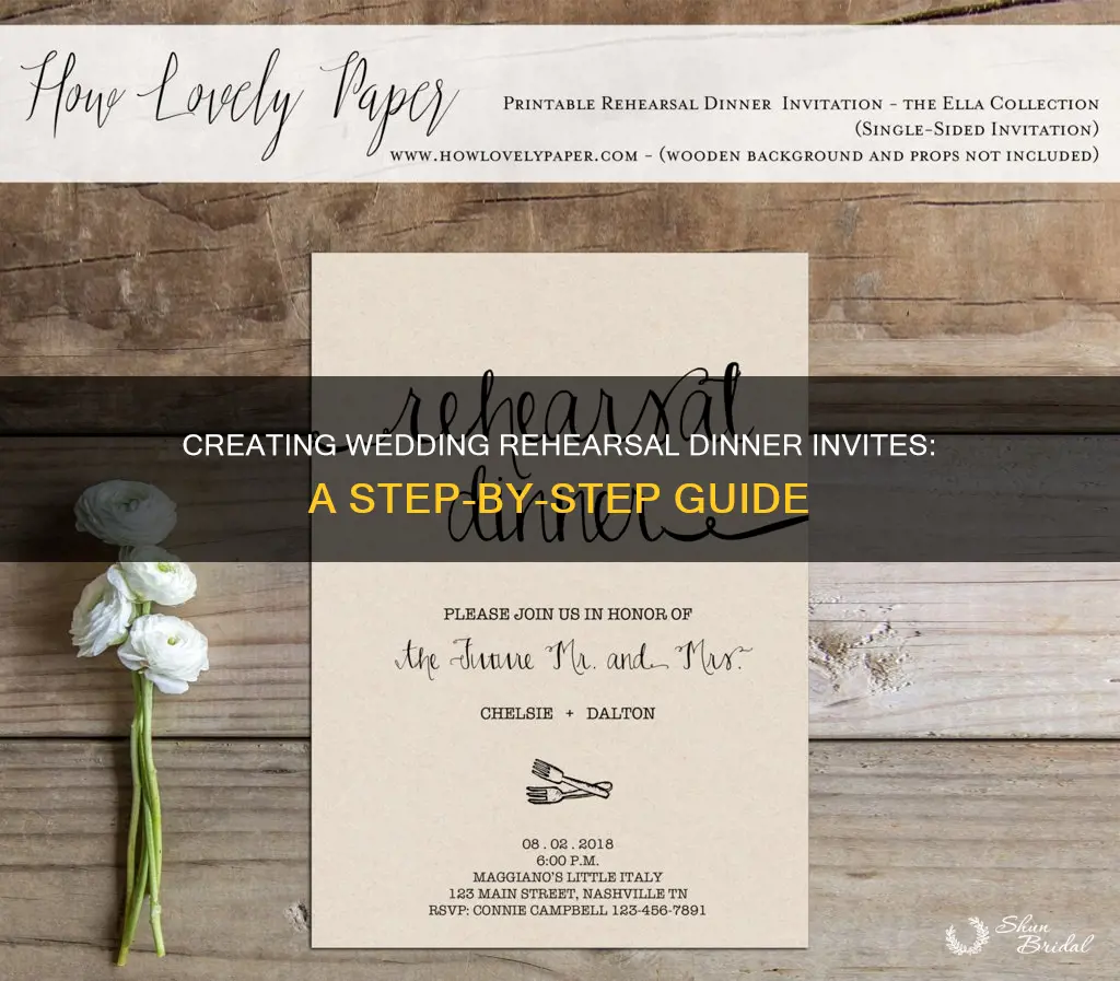 how to make wedding rehearsal dinner invitations