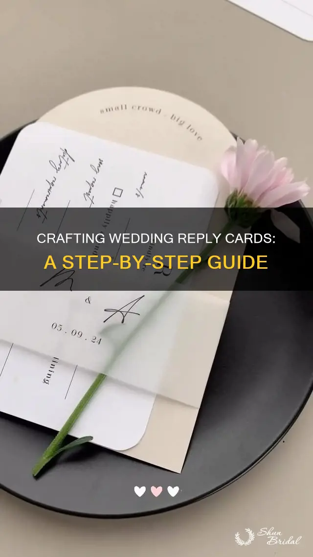 how to make wedding reply card