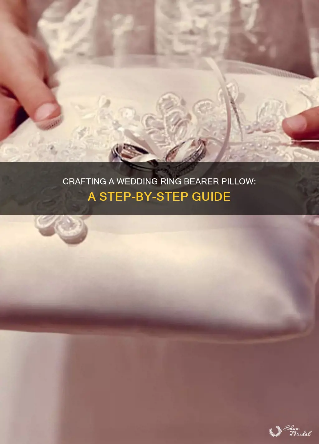 how to make wedding ring bearer pillow