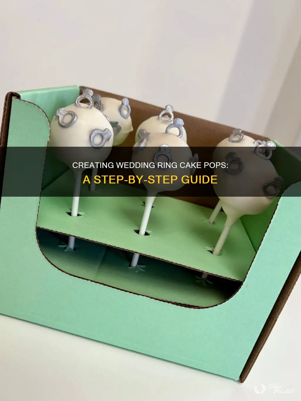 how to make wedding ring cake pops